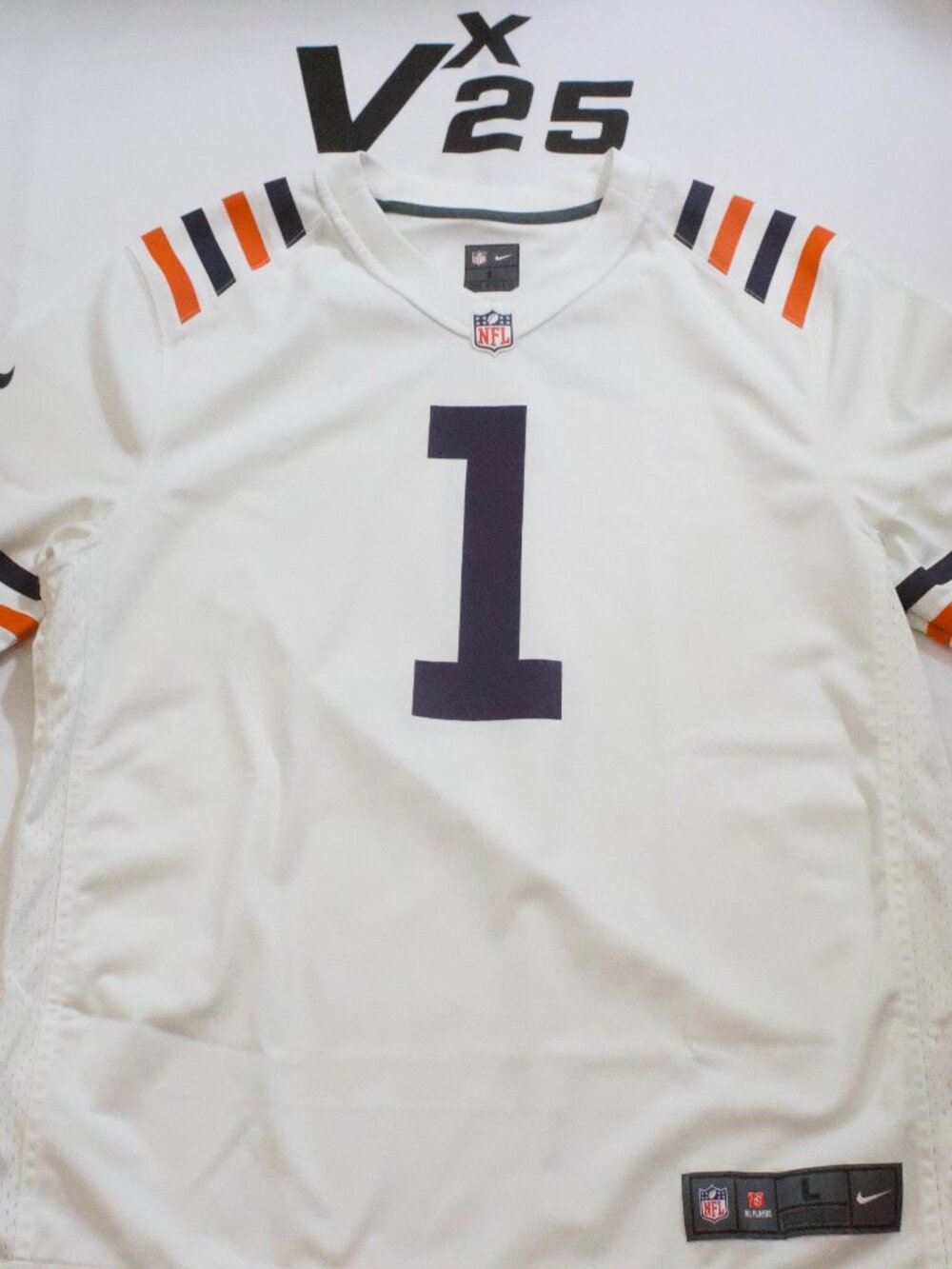 Men's Nike Bears Jaylon Johnson Alternate White Jersey Size Large